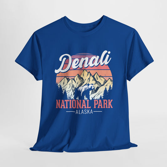 Denali National Park Alaska Tee – Retro Mountain Graphic T-Shirt