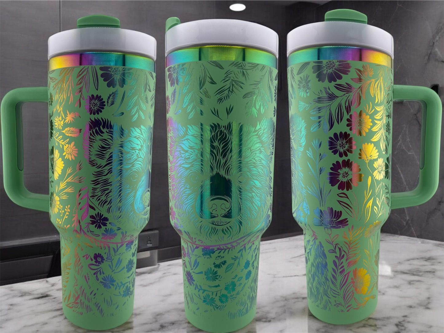Engraved Tumbler – 40oz Stainless Steel Cup, Custom Color, Insulated Drinkware