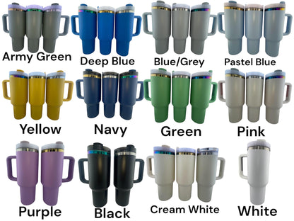 Engraved Unicorn Tumbler – 40oz Stainless Steel Cup, Custom Color, Insulated Fantasy Drinkware