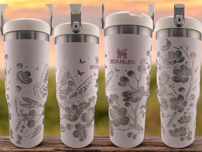 Engraved Tumbler – 40oz Stainless Steel Cup, Custom Color, Insulated Drinkware