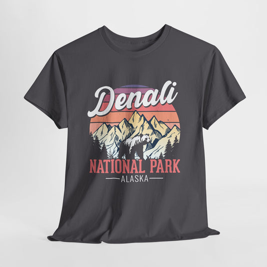 Denali National Park Alaska Tee – Retro Mountain Graphic T-Shirt