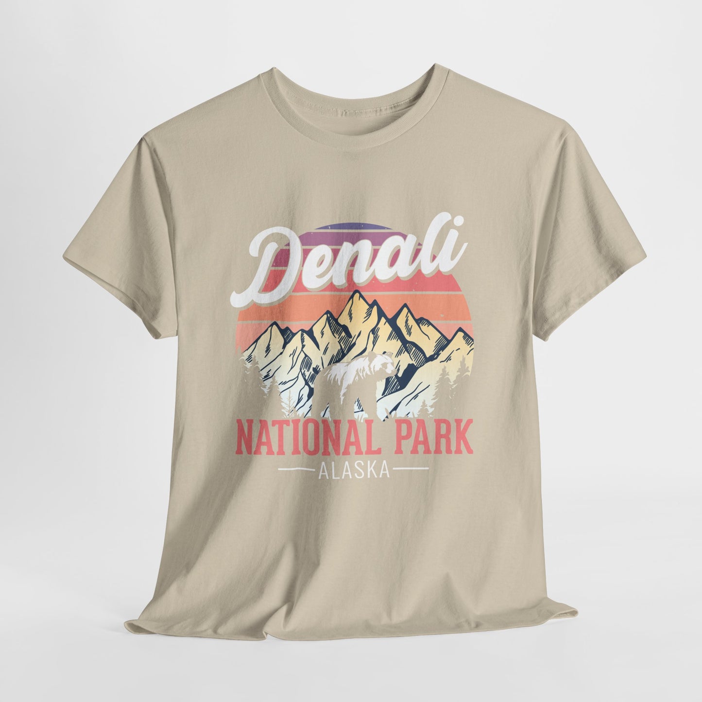 Denali National Park Alaska Tee – Retro Mountain Graphic T-Shirt