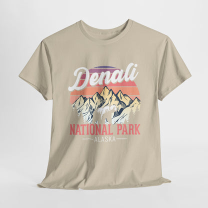 Denali National Park Alaska Tee – Retro Mountain Graphic T-Shirt