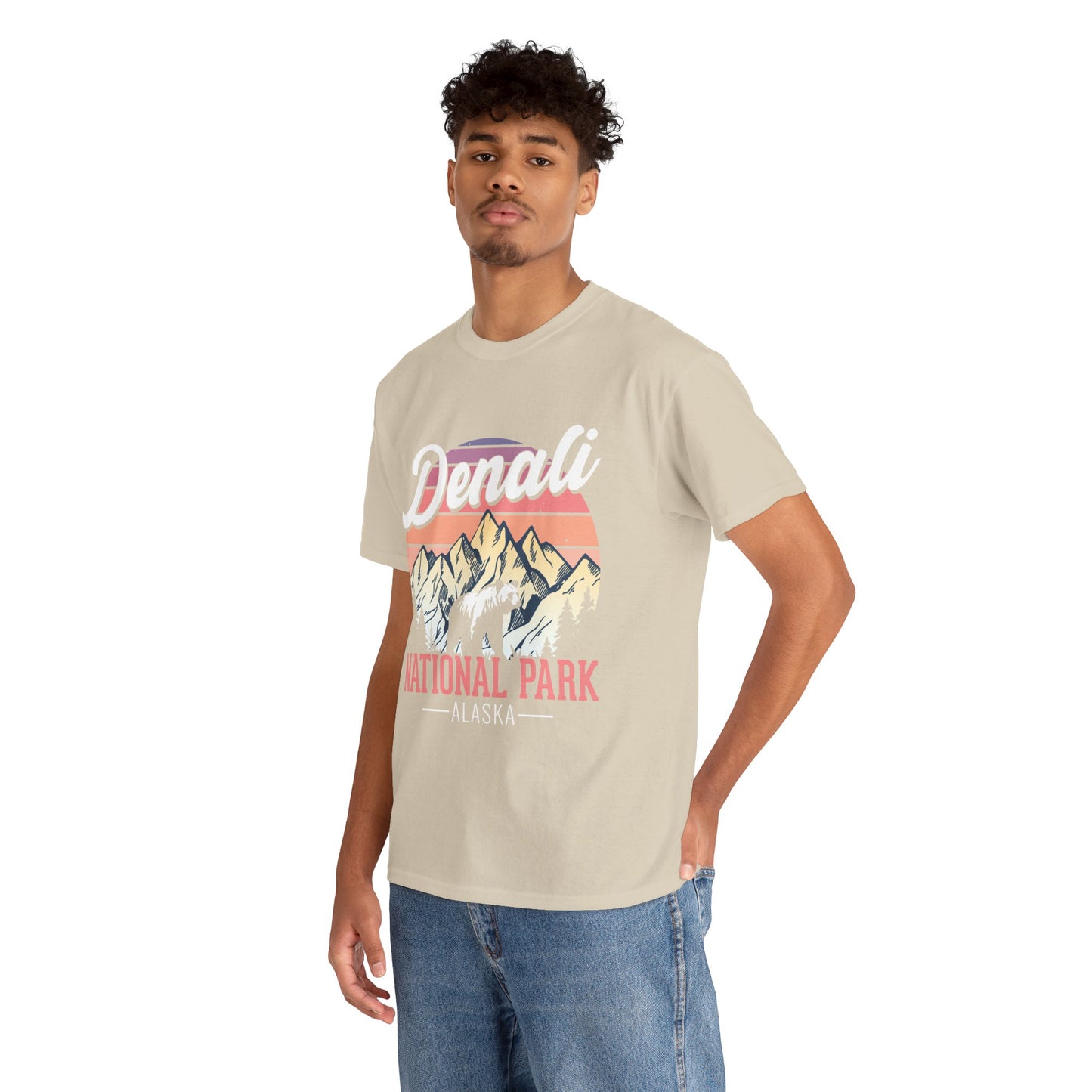 Denali National Park Alaska Tee – Retro Mountain Graphic T-Shirt
