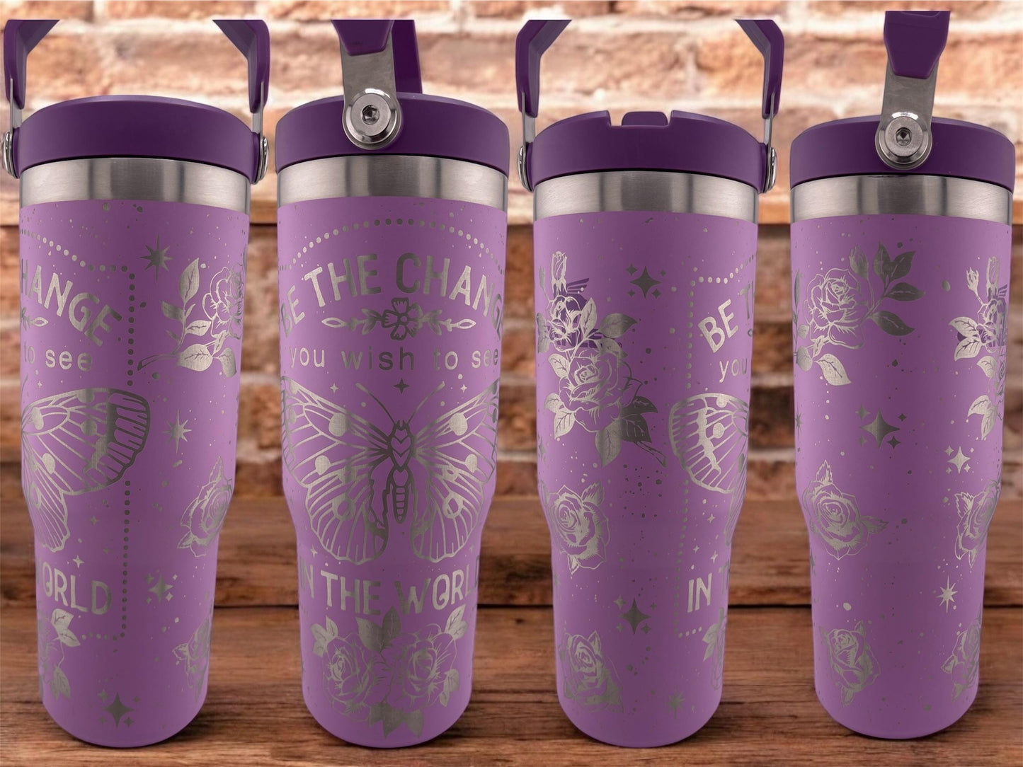 Engraved Tumbler – 40oz Stainless Steel Cup, Custom Color, Insulated Drinkware